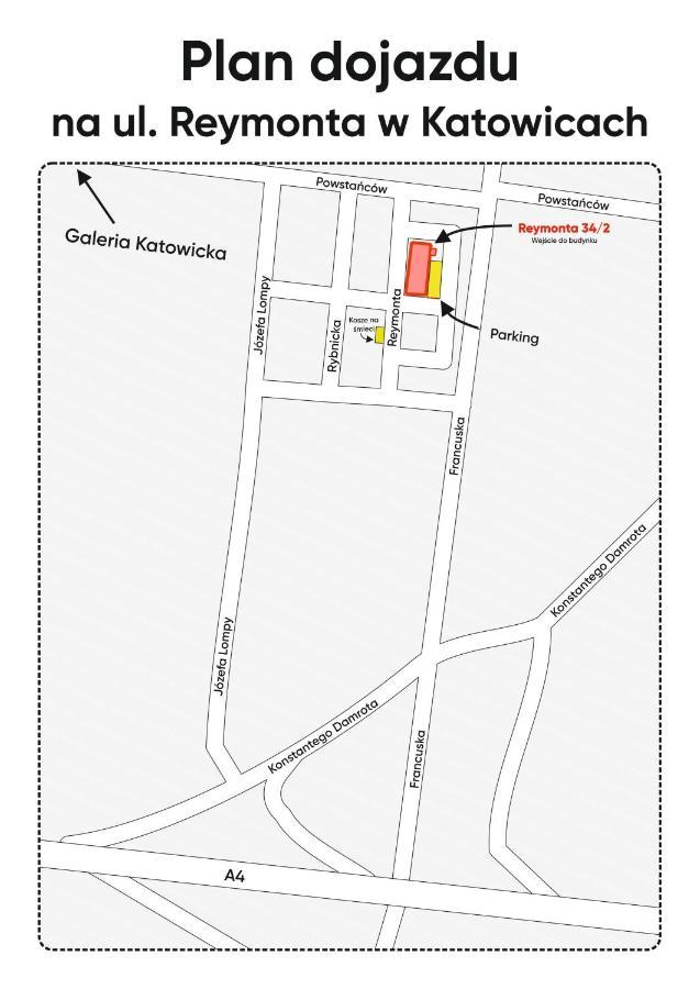 Kairos Apartments - City - Darmowy Parking, Scisle Centrum Κατοβίτσε Εξωτερικό φωτογραφία